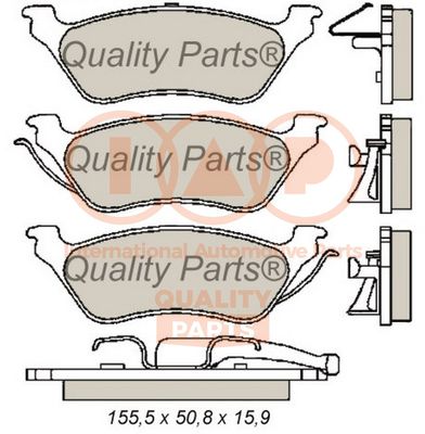Комплект тормозных колодок, дисковый тормоз IAP QUALITY PARTS 704-02015 для CHRYSLER VOYAGER