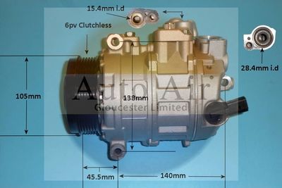 Compressor, air conditioning Auto Air Gloucester 14-0414P