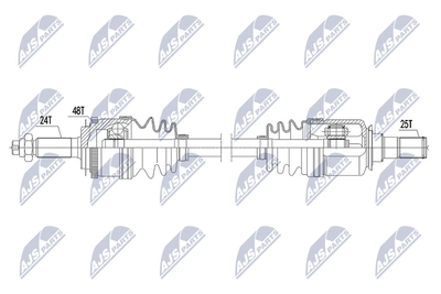 Приводной вал NTY NPW-HY-585 для HYUNDAI i10