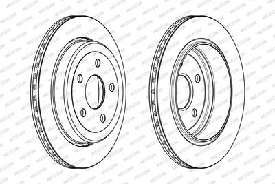 BREMSSCHEIBE FERODO DDF2095C 1