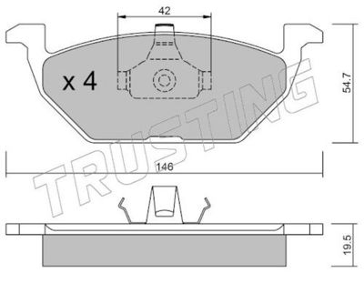 SET PLACUTE FRANA FRANA DISC TRUSTING 2200