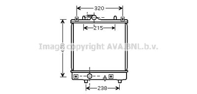 Радиатор, охлаждение двигателя AVA QUALITY COOLING OLA2382 для OPEL AGILA