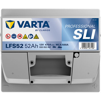 Varta 930052047K312 Professional SLI 12V 52Ah 470A
