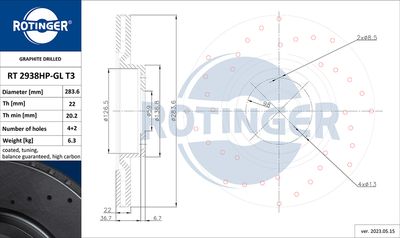 спирачен диск ROTINGER