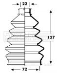 Bellow, drive shaft FIRST LINE FCB2351