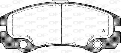 OPEN PARTS BPA0425.32 Тормозные колодки и сигнализаторы для OPEL FRONTERA B (U99) 3.2 i (6B1VF, 6B1_6)