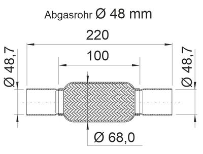 TEAVA FLEXIBILA ESAPAMENT ERNST 460187 1
