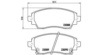 BREMSBELAGSATZ SCHEIBENBREMSE MAGNETI MARELLI 363700483042