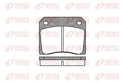 Zestaw klocków hamulcowych, hamulce tarczowe REMSA 0036.00