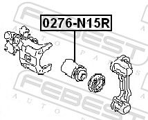 Piston, brake caliper 0276-N15R