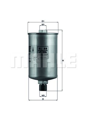 KNECHT KL 88 Топливный фильтр  для AUDI CABRIOLET (Ауди Кабриолет)