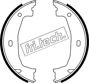 Zestaw szczęk hamulcowych, hamulec postojowy FRI.TECH. 1019.028