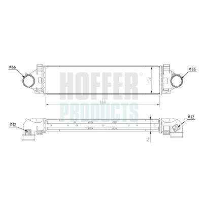 HOFFER Charge Air Cooler 995511