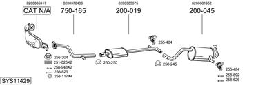 Układ wydechowy BOSAL SYS11429