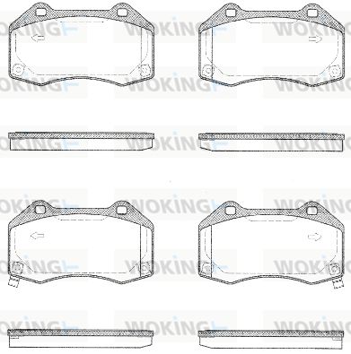 WOKING P10133.02 Тормозные колодки и сигнализаторы для OPEL CORSA D Фургон/хетчбэк (S07) 1.3 CDTI (L08) WOKING P10133.02 Тормозные колодки и сигнализаторы для OPEL CORSA D Фургон/хетчбэк (S07) 1.3 CDTI (L08)