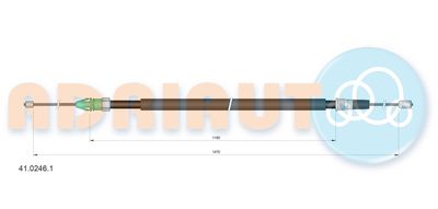 Тросик, cтояночный тормоз ADRIAUTO 41.0246.1 для RENAULT SCÉNIC