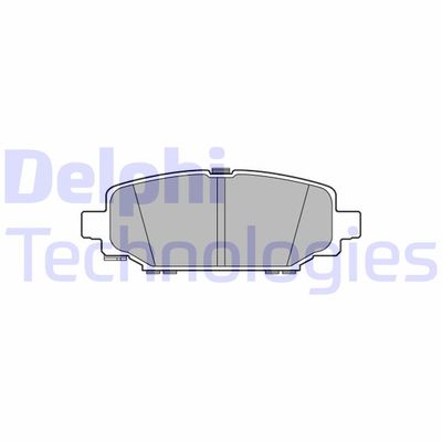 Комплект тормозных колодок, дисковый тормоз DELPHI LP3582 для JEEP WRANGLER
