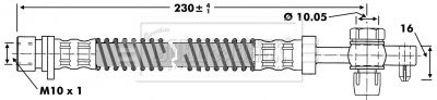 Brake Hose Borg & Beck BBH6668