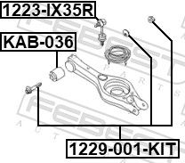 SET șURUBURI DE CORECțIE ALUNECARE FEBEST 1229001KIT 1