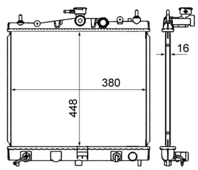 Radiateur - CR839000S - MAHLE