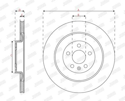 BREMSSCHEIBE JURID 563630JC 2