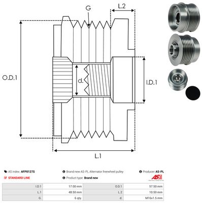 SISTEM ROATA LIBERA GENERATOR AS-PL AFP0127S 3