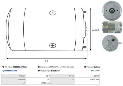 MOTOR ELECTRIC AS-PL DC9006LETRIKA 3