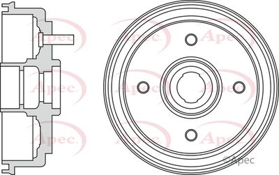 Brake Drum APEC DRM9982