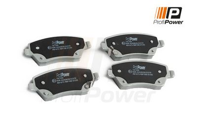 stabdžių trinkelių rinkinys, diskinis stabdys 1B1266 ProfiPower