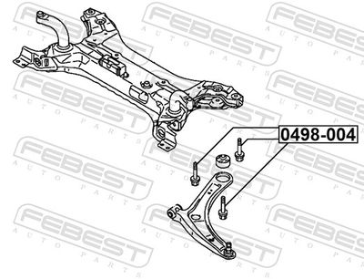 SURUB CORECTARE INCLINARE FEBEST 0498004 1