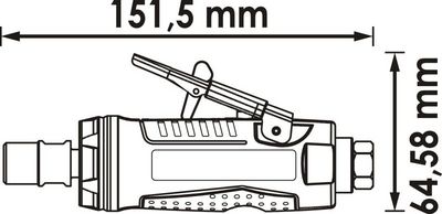 Přímá bruska (stlačený vzduch) VIGOR V6906