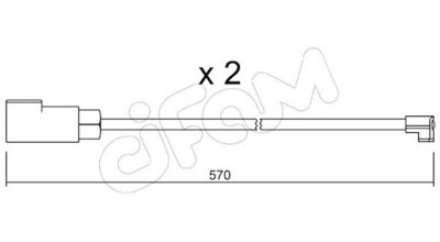 SENZOR DE AVERTIZARE UZURA PLACUTE DE FRANA