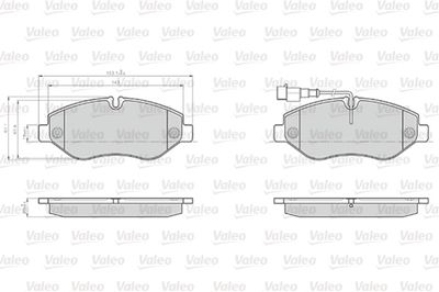Комплект тормозных колодок, дисковый тормоз VALEO 872230 для NISSAN NT400