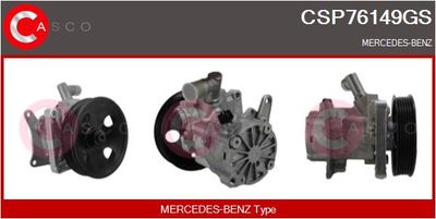 CASCO CSP76149GS Насос гидроусилителя руля  для MERCEDES-BENZ E-CLASS (W210) E 320 (210.055)
