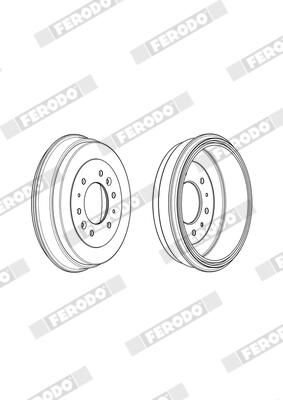 BREMSTROMMEL FERODO FDR329345 4