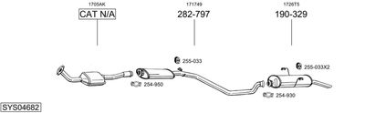 Układ wydechowy BOSAL SYS04682