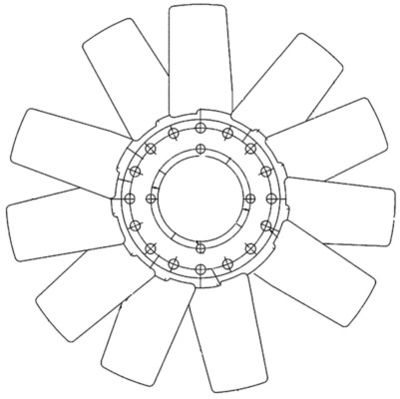 LüFTERRAD MOTORKüHLUNG MAHLE CFW78000P 1