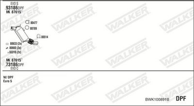 ABGASANLAGE WALKER BWK100891B