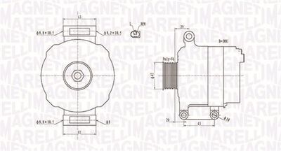 MAGNETI MARELLI 063731867010 Генератор для MINI MINI Кабриолет (R52)