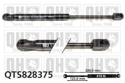 газов амортисьор, капак на двигателя QUINTON HAZELL QTS828375
