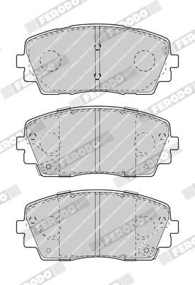BREMSBELAGSATZ SCHEIBENBREMSE FERODO FDB4825 1