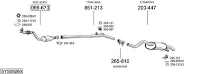 SISTEM DE ESAPAMENT BOSAL SYS09266