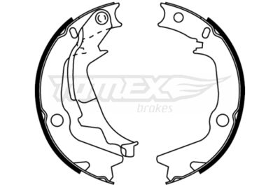 TOMEX Brakes TX 22-53 Ремкомплект барабанных колодок  для HYUNDAI XG (Хендай Xг)