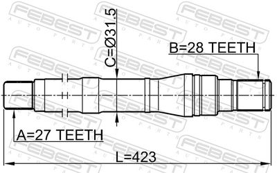 Drive Shaft 1212-SFBM