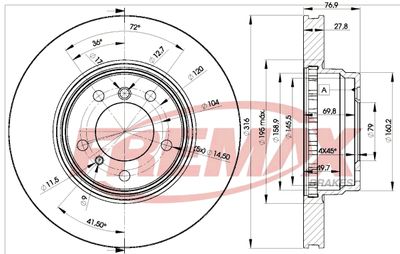 Jarrulevy FREMAX BD-2093 – BMW