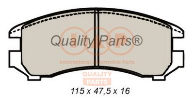 Комплект тормозных колодок, дисковый тормоз IAP QUALITY PARTS 704-16061 для SUZUKI SWIFT
