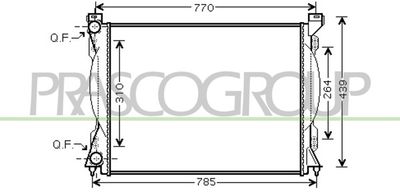 PRASCO AD034R004 Радиатор охлаждения двигателя для AUDI A6 C6 (4F2)