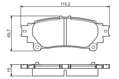 Brake Pad Set, disc brake 0 986 495 174