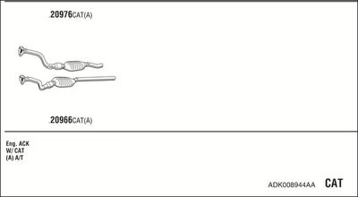SISTEM DE ESAPAMENT WALKER ADK008944AA