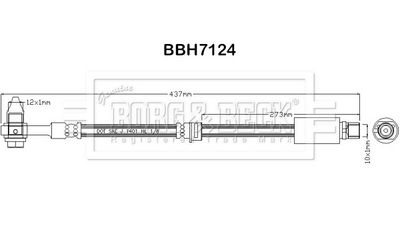 спирачен маркуч BORG & BECK BBH7124